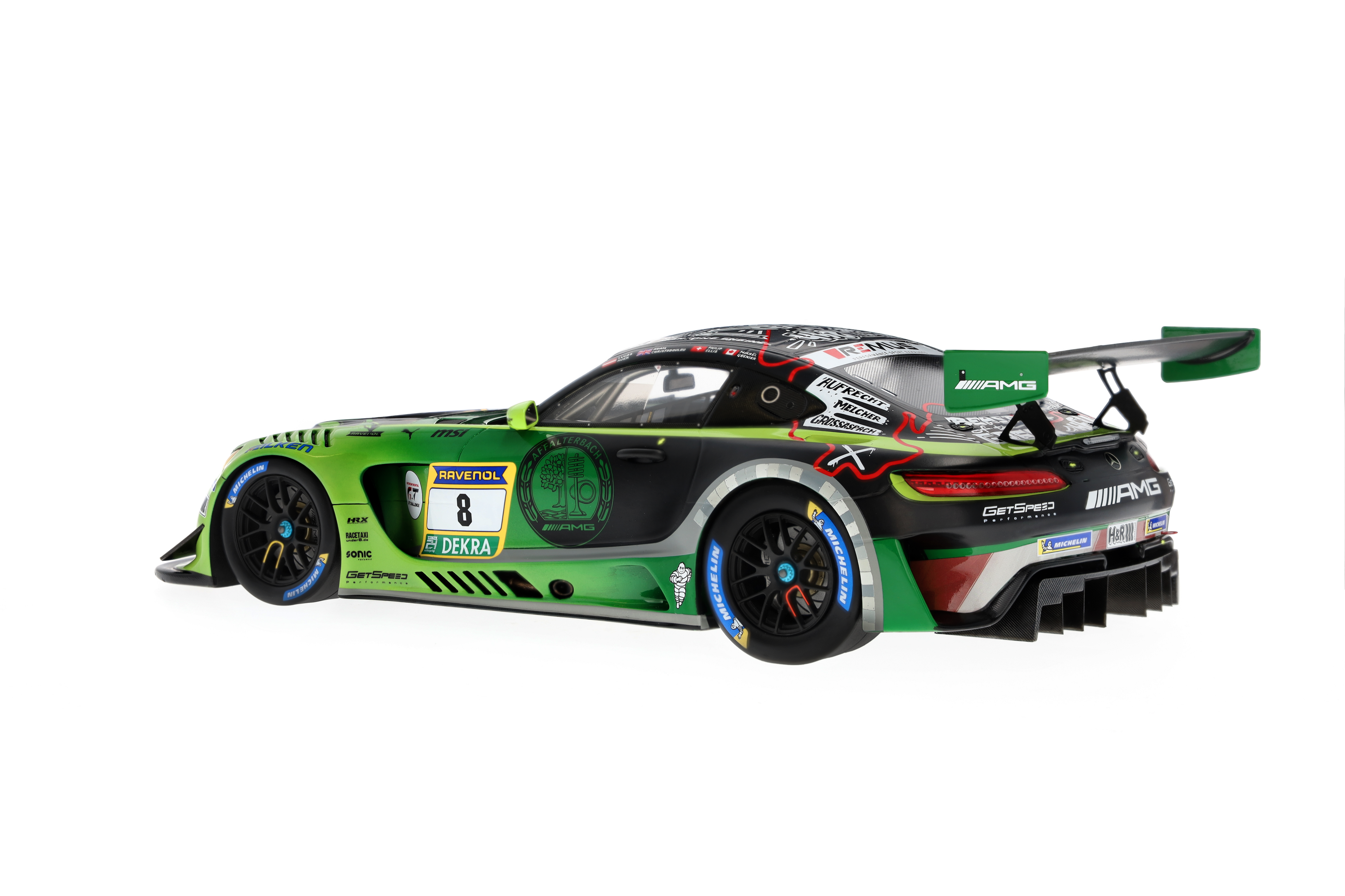 梅赛德斯-AMG GT3, ADAC RAVENOL 24h Nürburgring 2024, C190 - 哑光浅绿色, Minimax, 1:18