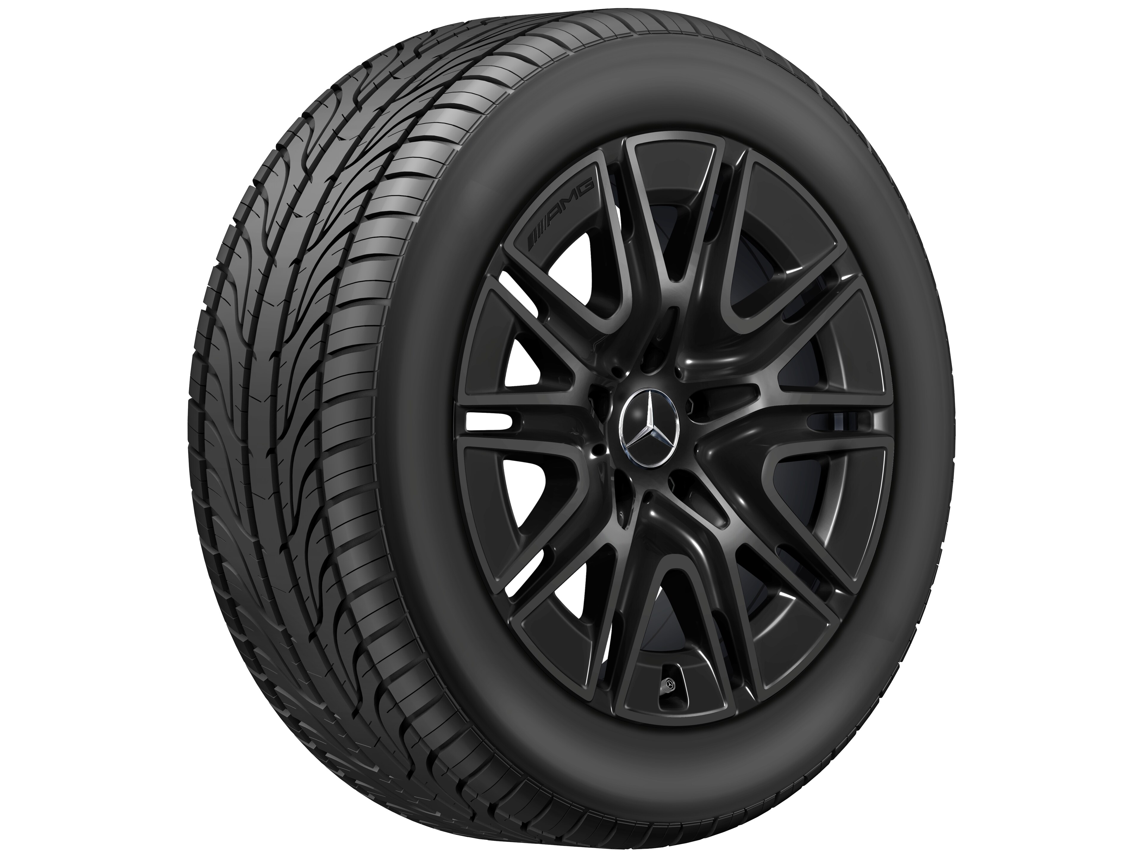 AMG 10 辐车轮, 50.8 cm（20 英寸） - 8,5 J x 20 ET 32,2, 黑色, 高光