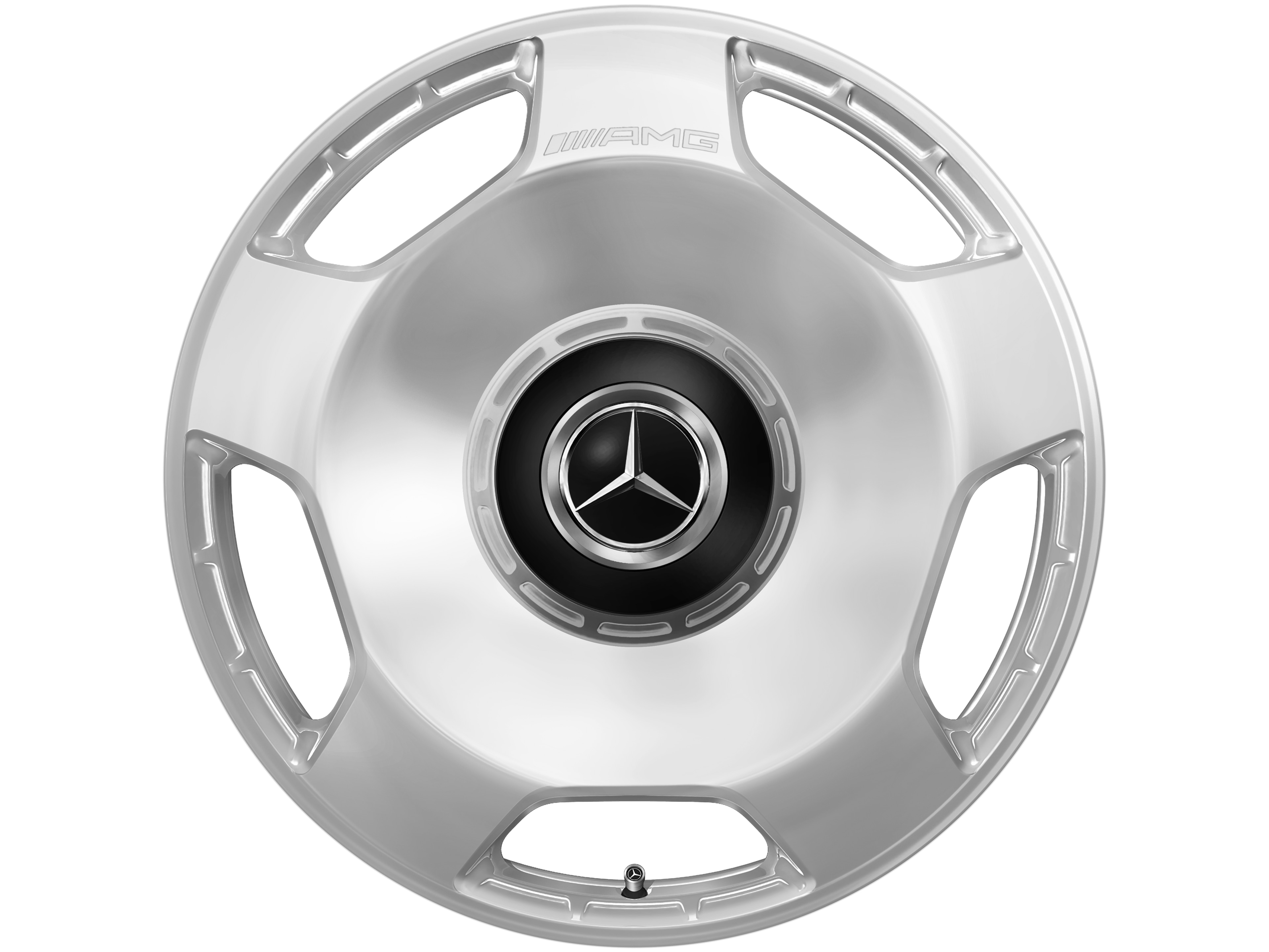 AMG 锻造车轮，, 5 孔设计, 53.3 cm（21 英寸） - 10 J x 21 ET 30, 银色, 镜面抛光