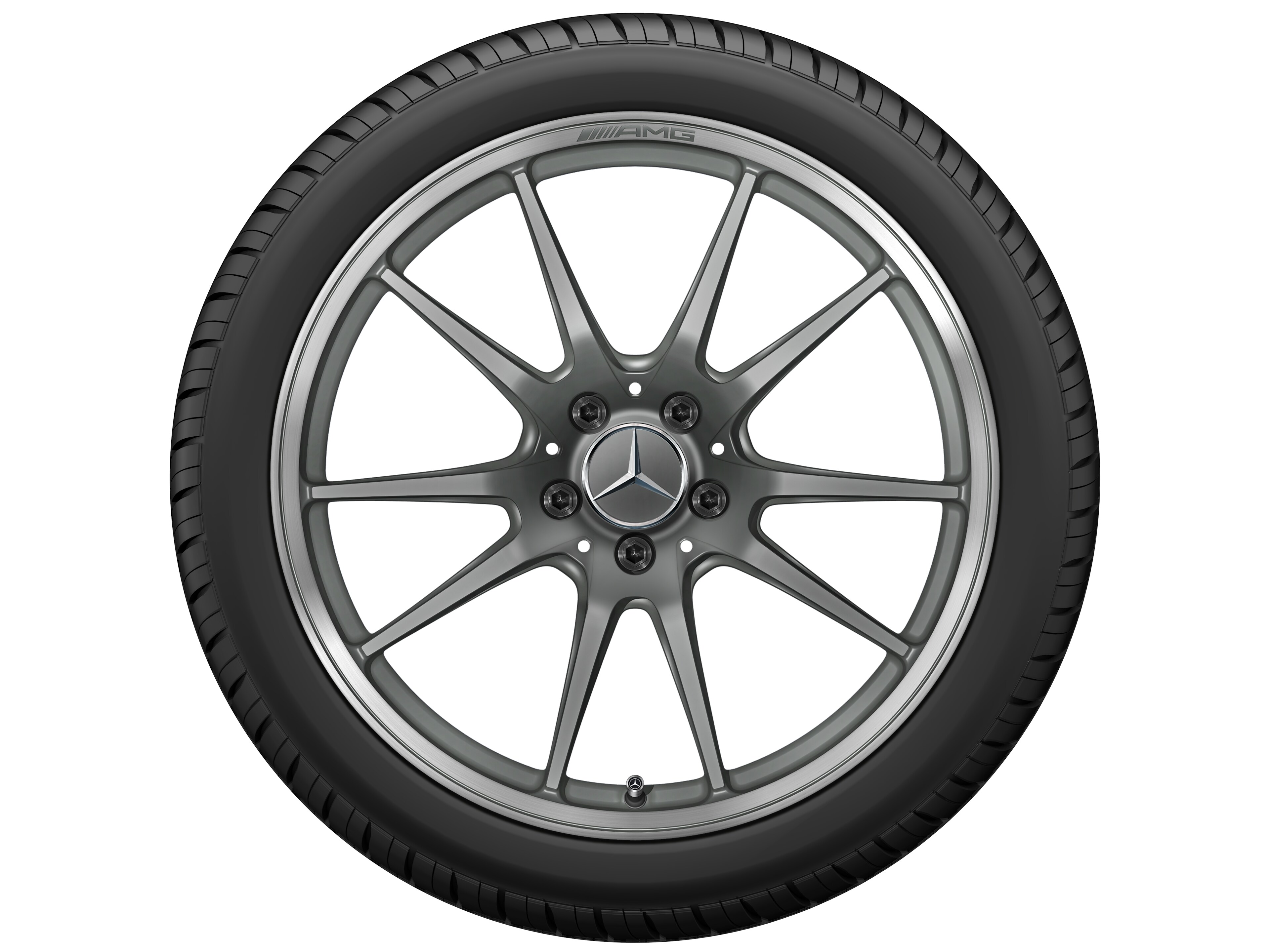 48.3 厘米 (19 英寸) AMG 双 5 辐锻造轮毂