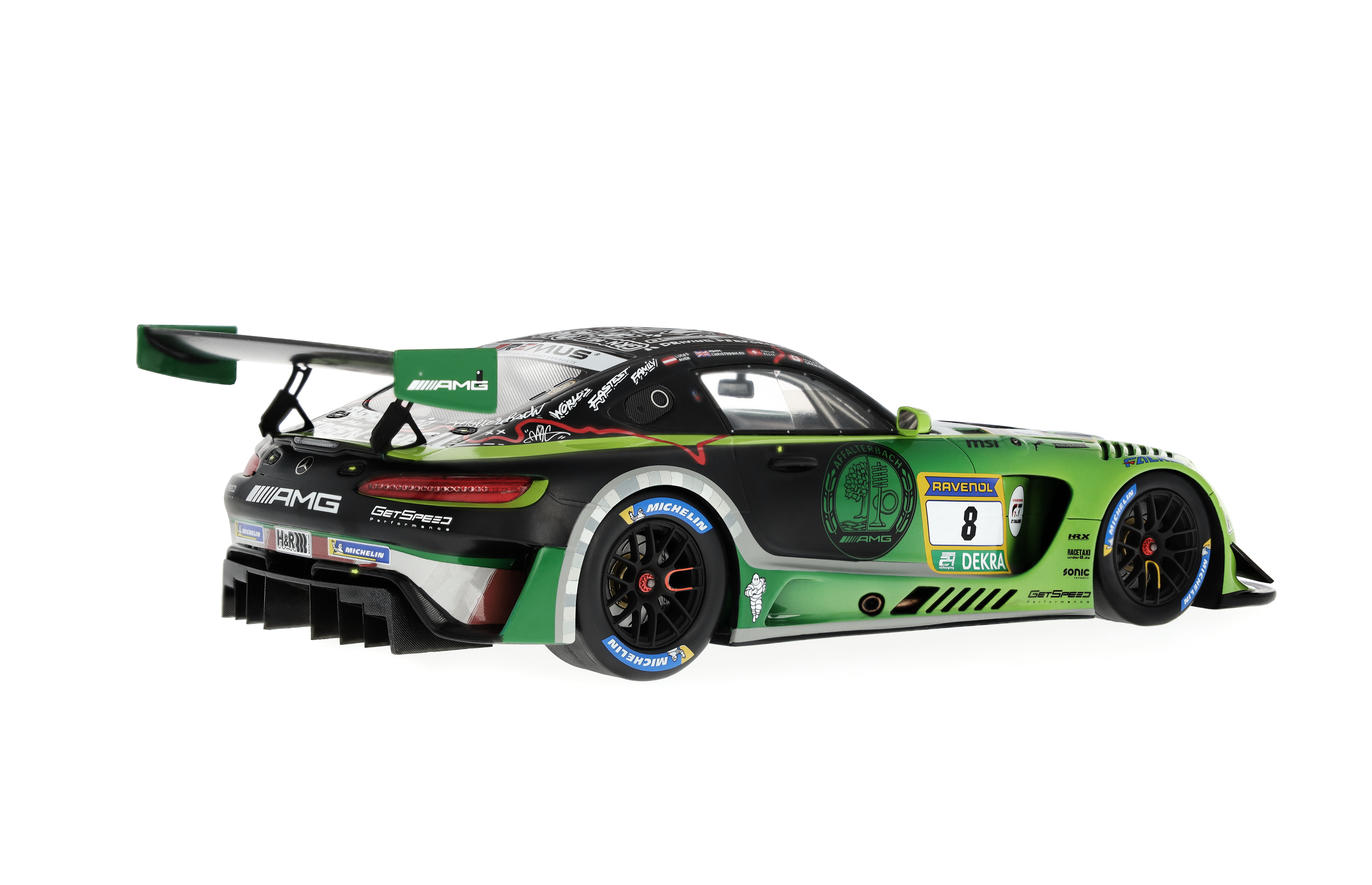 梅赛德斯-AMG GT3, ADAC RAVENOL 24h Nürburgring 2024, C190 - 哑光浅绿色, Minimax, 1:18