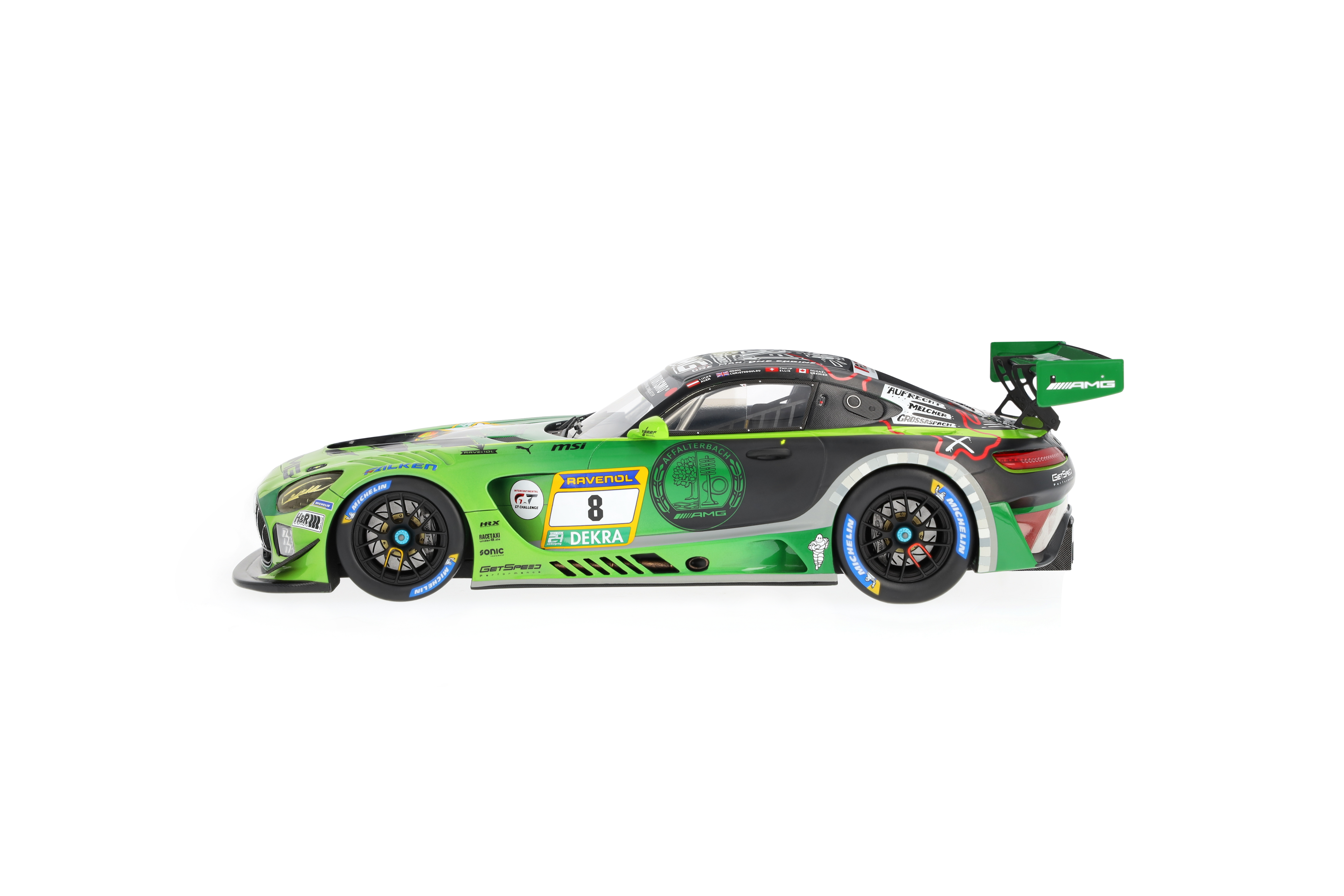 梅赛德斯-AMG GT3, ADAC RAVENOL 24h Nürburgring 2024, C190 - 哑光浅绿色, Minimax, 1:18