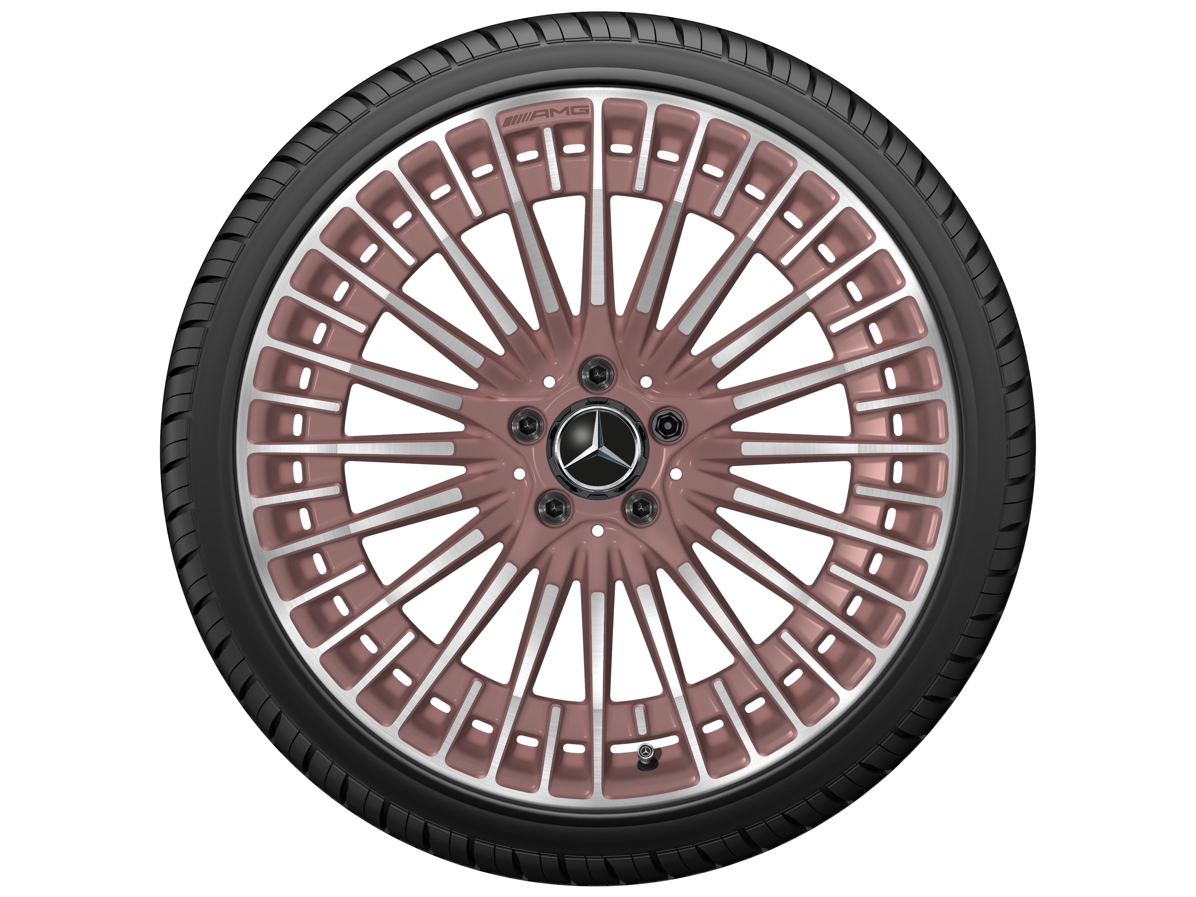 AMG 多辐车轮, 50.8 cm（20 英寸） - 8,5 J x 20 ET 50,5, 铜色