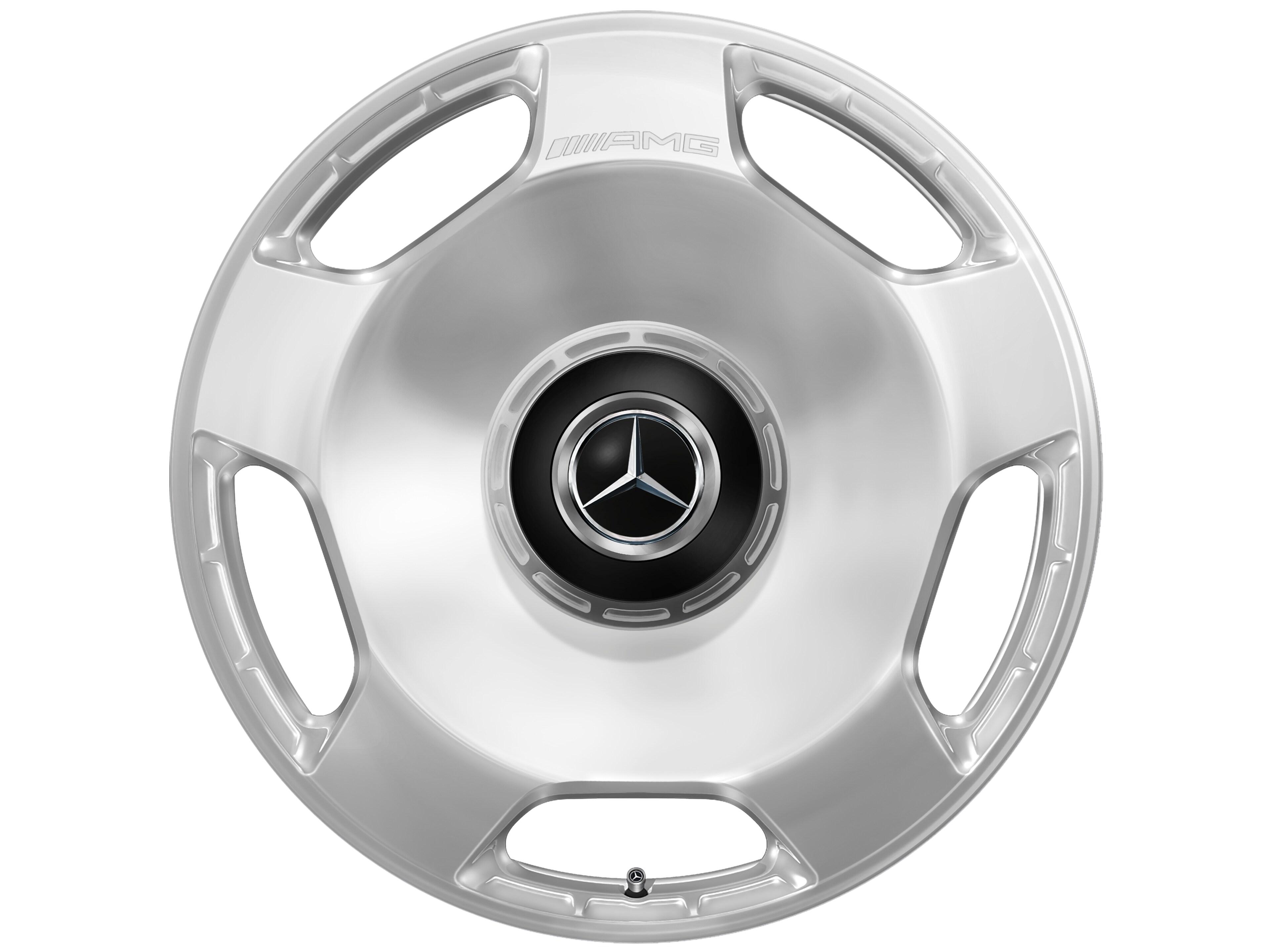 AMG 锻造车轮，, 5 孔设计, 58.4 cm（23 英寸） - 11,5 J x 23 ET 47, 银色, 镜面抛光