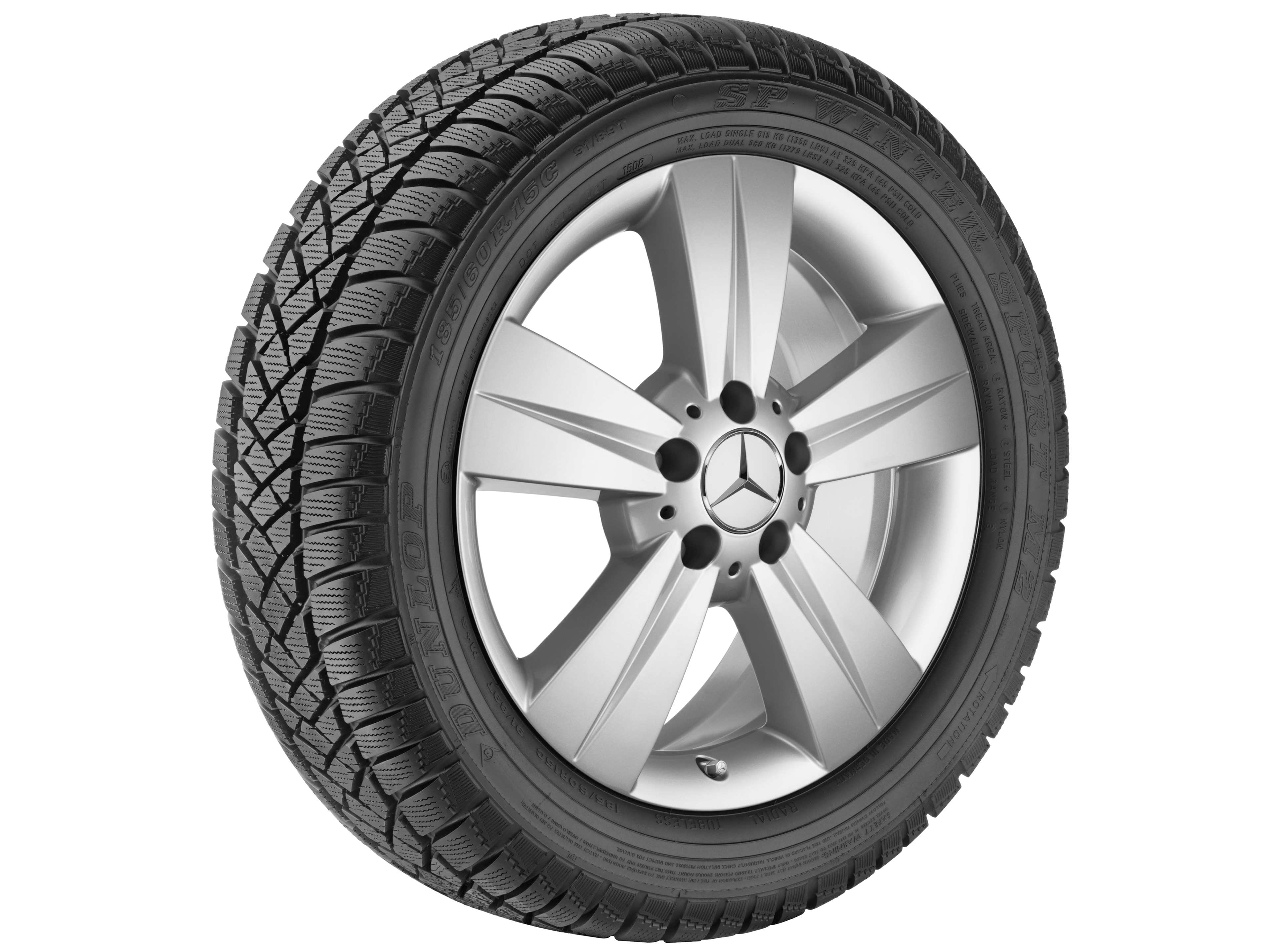 5 辐车轮 - 225/55 R17 XL 101T, 7 J x 17 ET 56